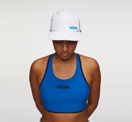 Hoka Adjustable Performance Hat - Chapéus Homem Branco / Azuis | PT-Z03aQU6